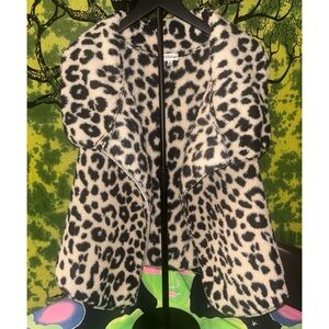 PJ Salvage Animal Print Faux Fur Vest